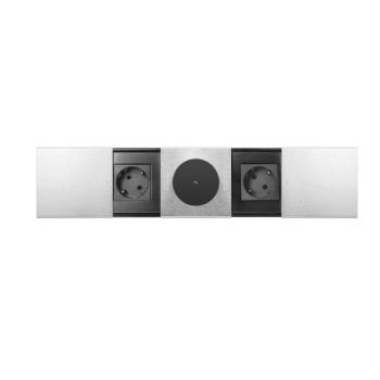 GNIAZDO MEBLOWE PODWÓJNE ORNO OR-GM-9044(GS)/G KABEL 1,8m 2x USB SCHUKO